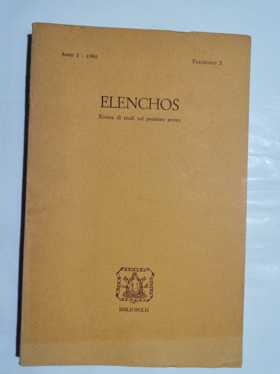 Elenchos - Rivista di studi sul pensiero antico