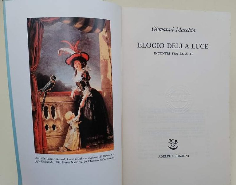 ELOGIO DELLA LUCE- INCONTRI TRA LE ARTI( 1990)
