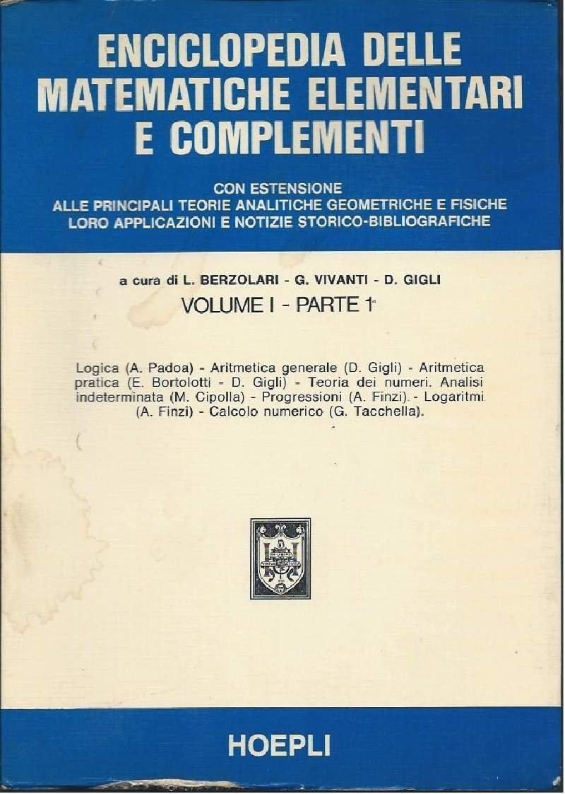 ENCICLOPEDIA DELLE MATEMATICHE ELEMENTARI