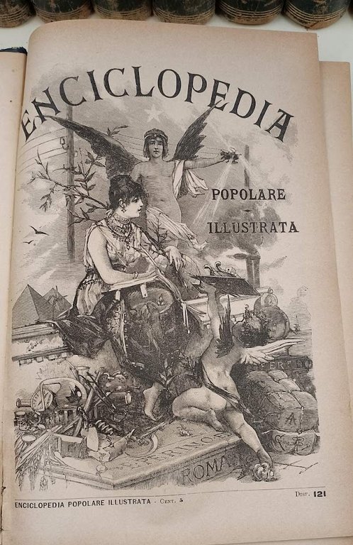 ENCICLOPEDIA POPOLARE ILLUSTRATA-11 TOMI( 1886-1893)