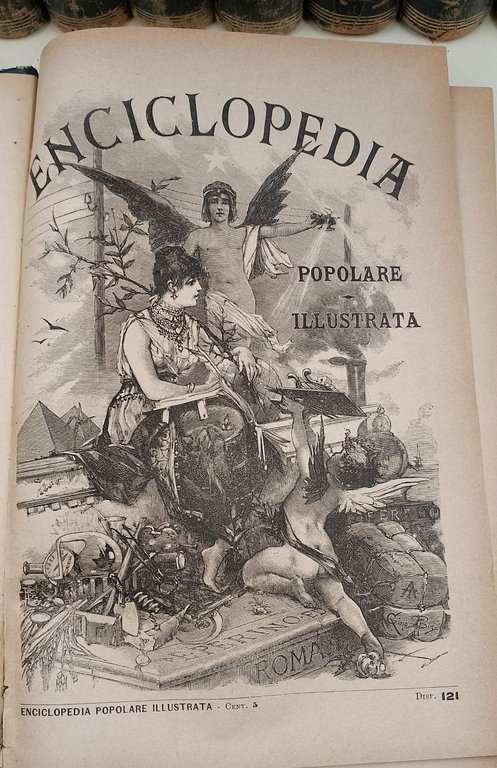 ENCICLOPEDIA POPOLARE ILLUSTRATA-11 TOMI( 1886-1893)