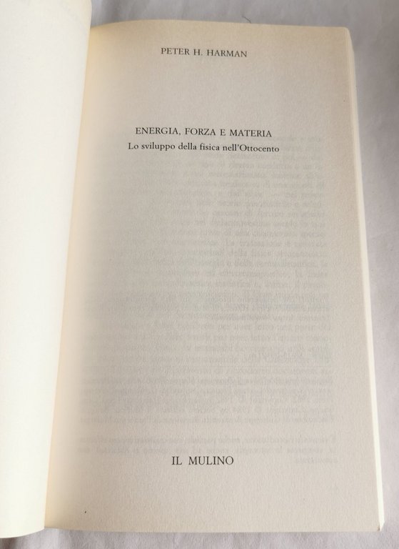 Energie, forza e materia. Lo sviluppo della fisica nell'Ottocento