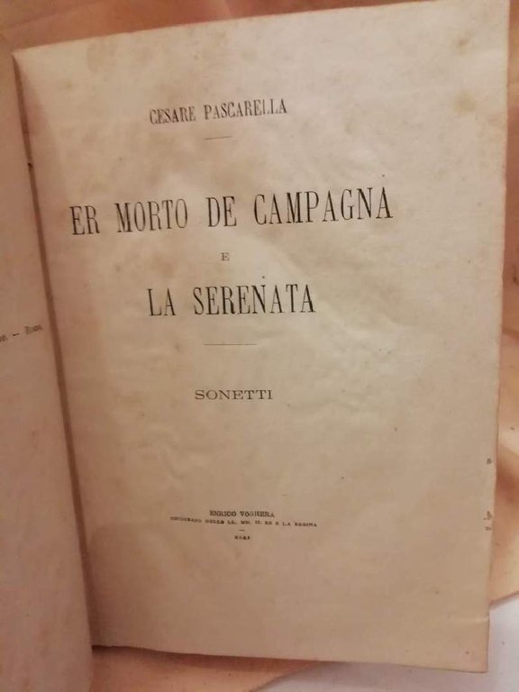 ER MORTO DE CAMPAGNA E LA SERENATA sonetti | Immagine Gallery 4