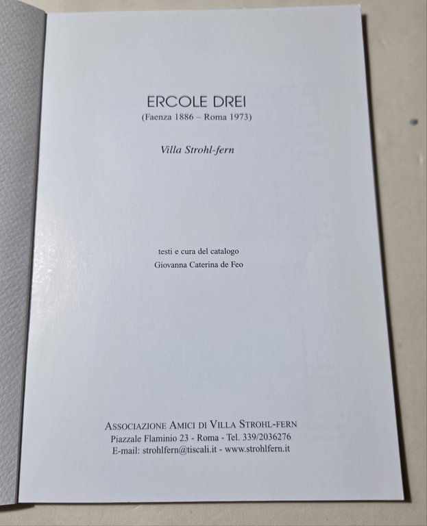 Ercole Drei- Faenza 1886- Roma 1973