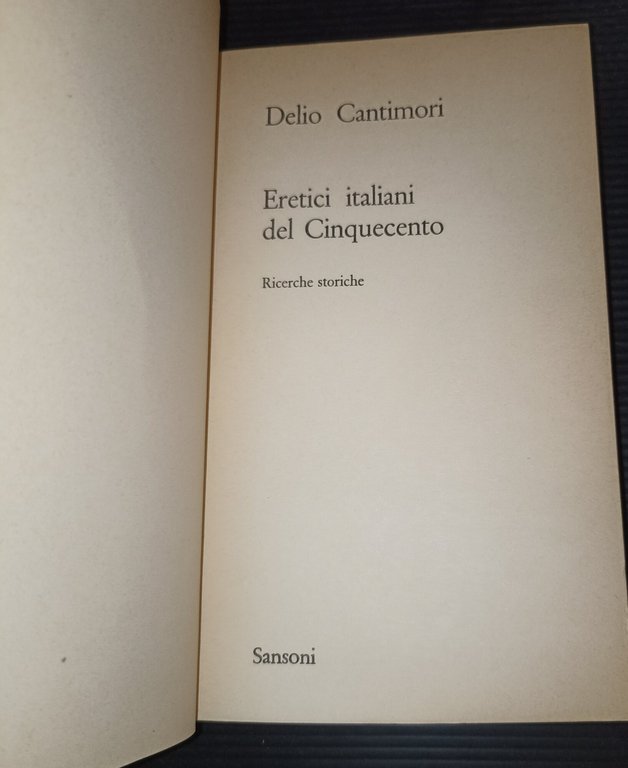 Eretici italiani del Cinquecento