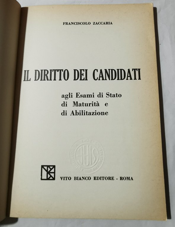 Esami di Stato : il diritto dei candidati di Maturita' …