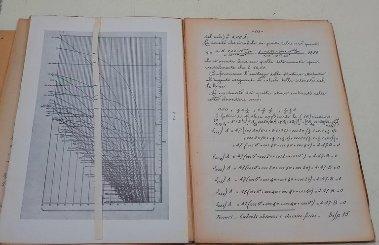 Esercizi di Chimica-Fisica svolti nella Regia Universita' di Milano