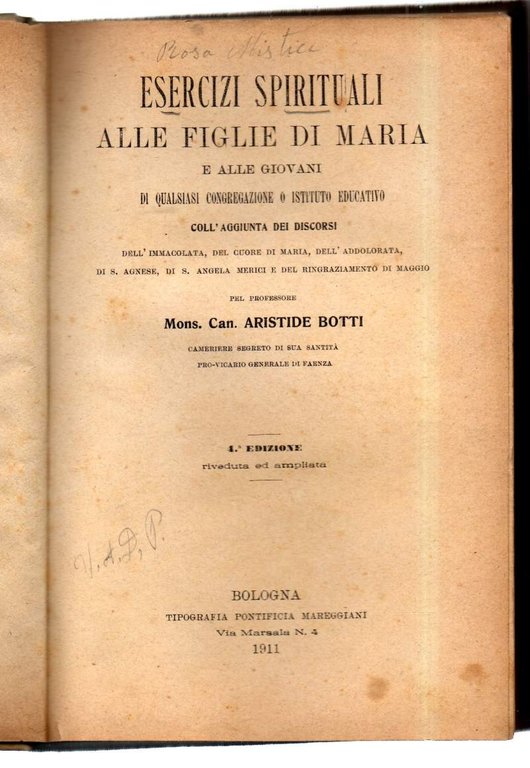 ESERCIZI SPIRITUALI ALLE FIGLIE DI MARIA e alle giovani di …