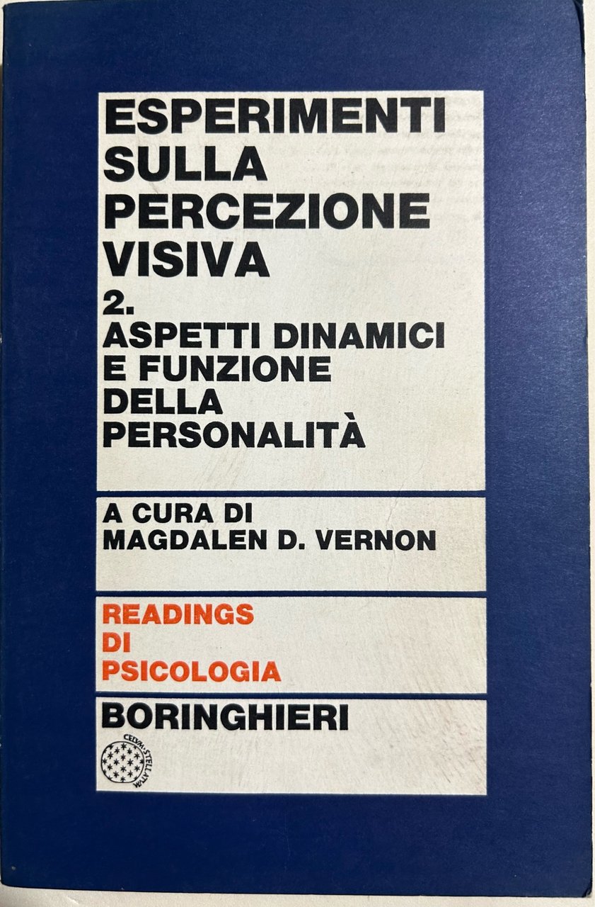 Esperimenti sulla percezione visiva - 2 - Aspetti dinamici e …