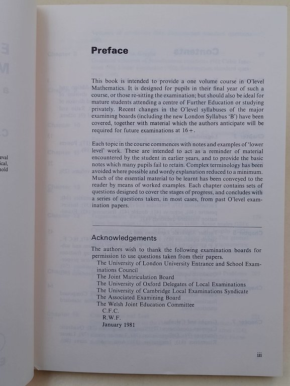Essentials of Mathematics-A one volume course for O level