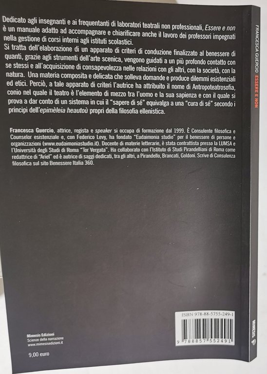 Essere e non - cura e sapere di sè attraverso …