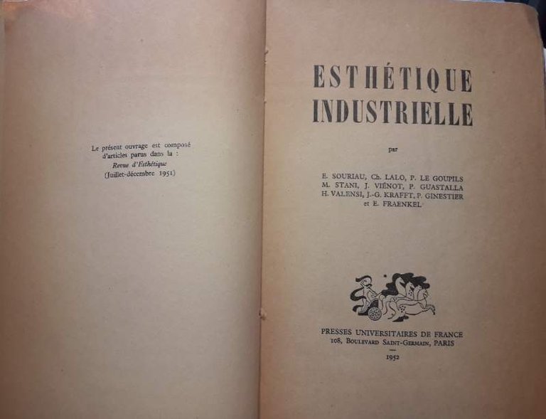 ESTETIQUE INDUSTRIELLE( 1952)