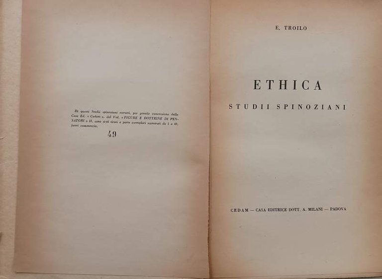 ETHICA STUDII SPINOZIANI