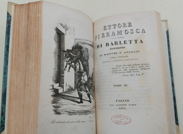 Ettore Fieramosca o la disfida di Barletta- 3 tomi in …