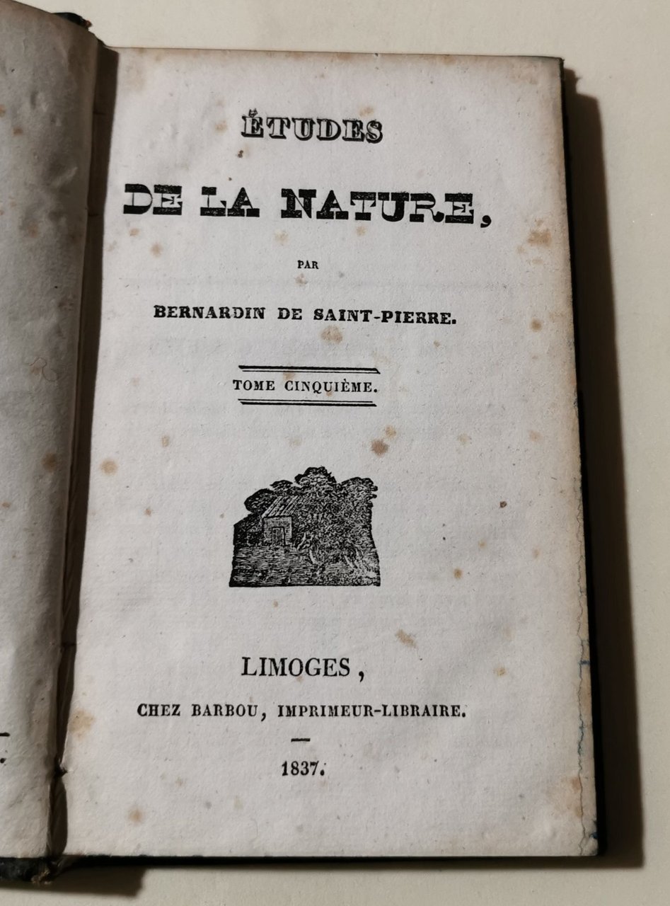 Etudes de la nature - Tome cinquieme | Immagine principale