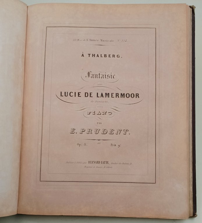 Fantasie et variations de bravoure - Variations pour Piano