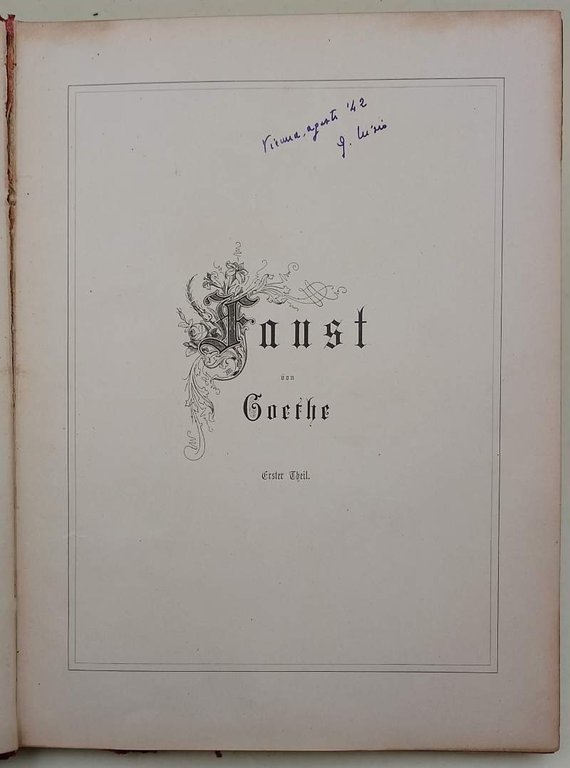 FAUST VON GOETHE- I VOL.