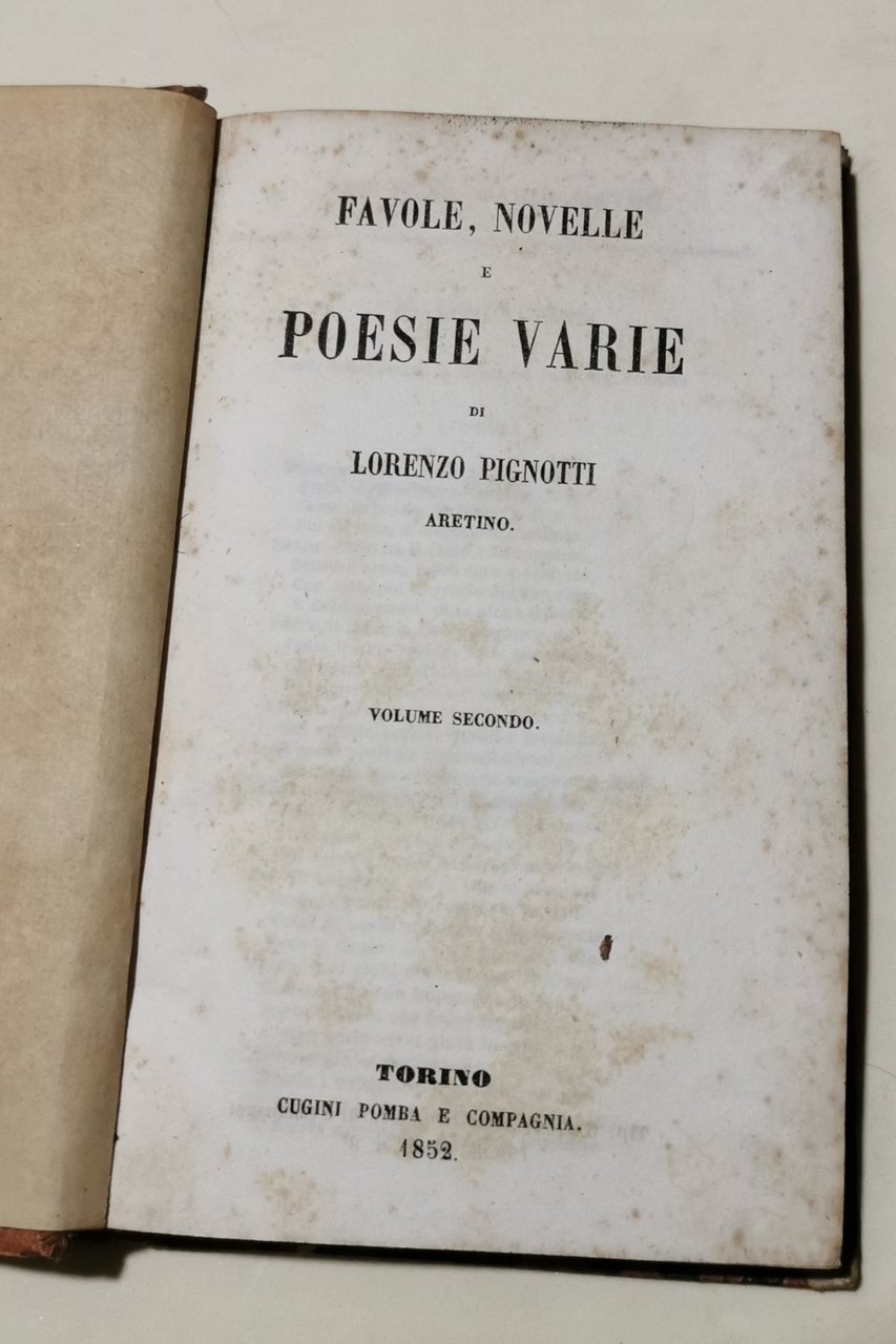 Favole, novelle e poesie varie - volume secondo