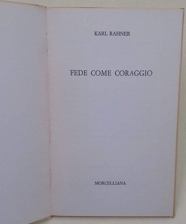 FEDE COME CORAGGIO(1977)