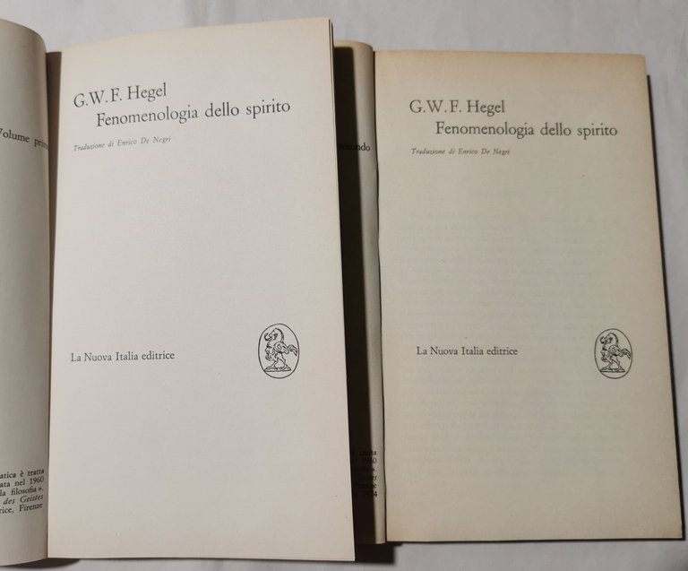 Fenomenologia dello spirito - 2 Voll.