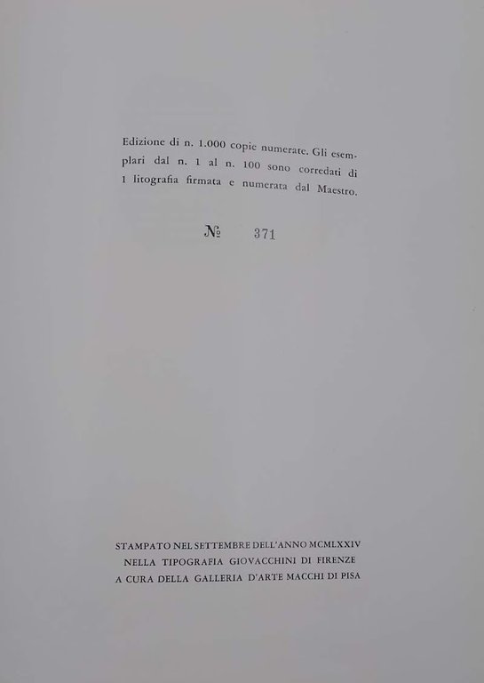 FERRUCCIO FERRAZZI SCULTORE( 1974)