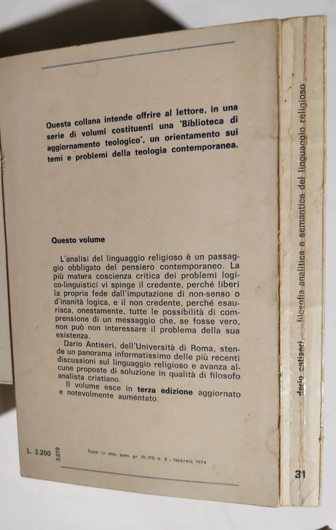 Filosofia analitica e semantica del linguaggio religioso