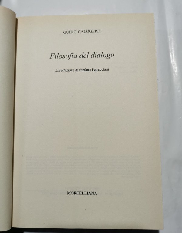 Filosofia del dialogo