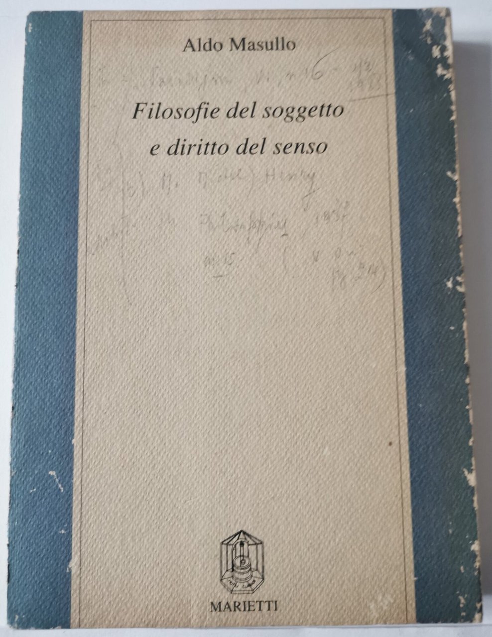 Filosofia del soggetto e diritto del senso