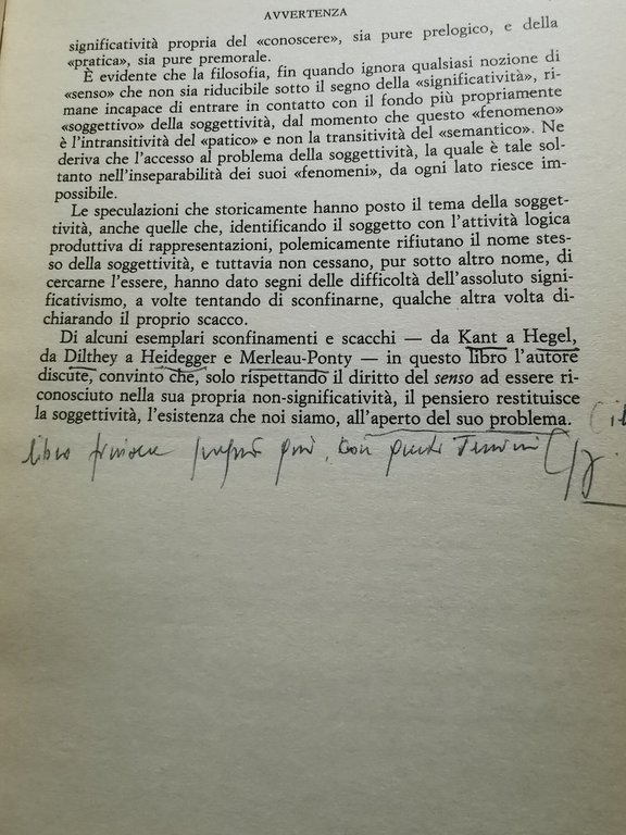 Filosofia del soggetto e diritto del senso