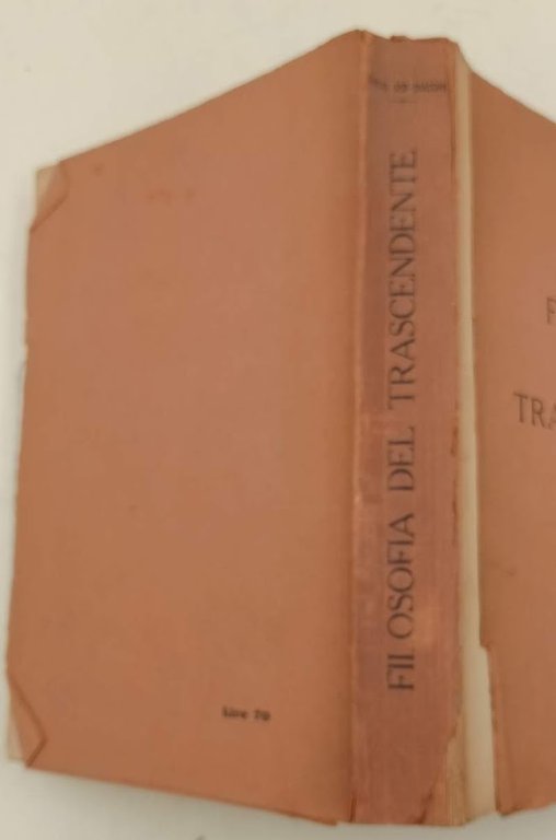 FILOSOFIA DEL TRASCENDENTE(1943)