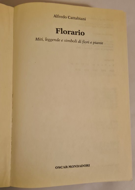 Florario - miti, leggende e simboli di fiori e piante