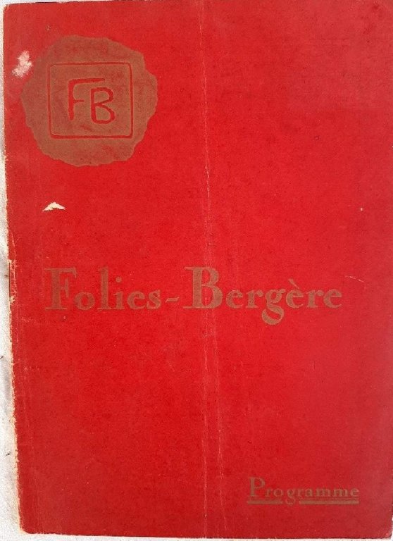 FOLIES BERGERE-PROGRAMME