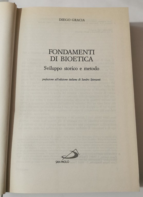 Fondamenti di bioetica - Sviluppo storico e metodo