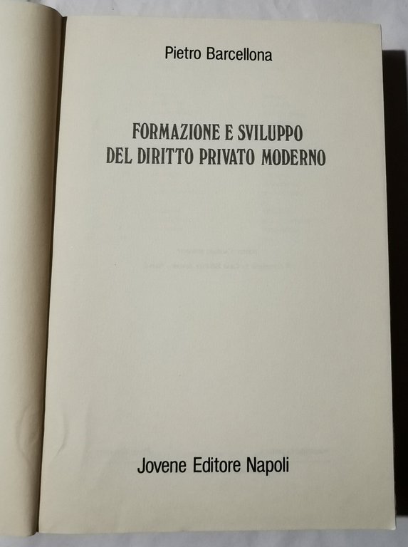 Formazione del Diritto Privato moderno