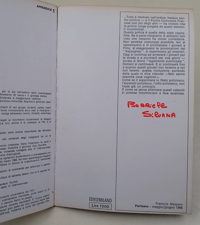 Francia '68 doccumenti e testimonianze sulla violenza poliziesca durante le …