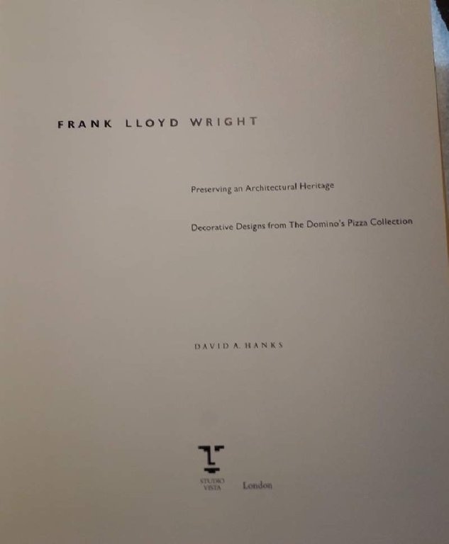 FRANK LLOYD WRIGHT-PRESERVING AN ARCHITECTURAL HERITAGE