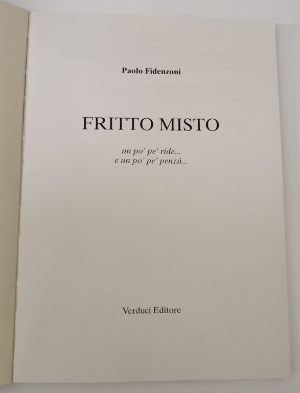 Fritto misto - Poesie nel vernacolo di Roma