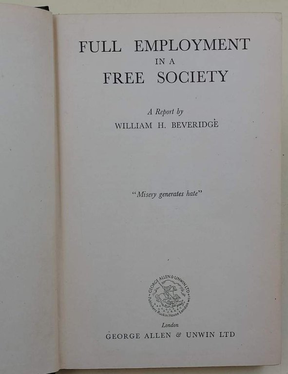 FULL EMPLOYMENT IN A FREE SOCIETY(1944)