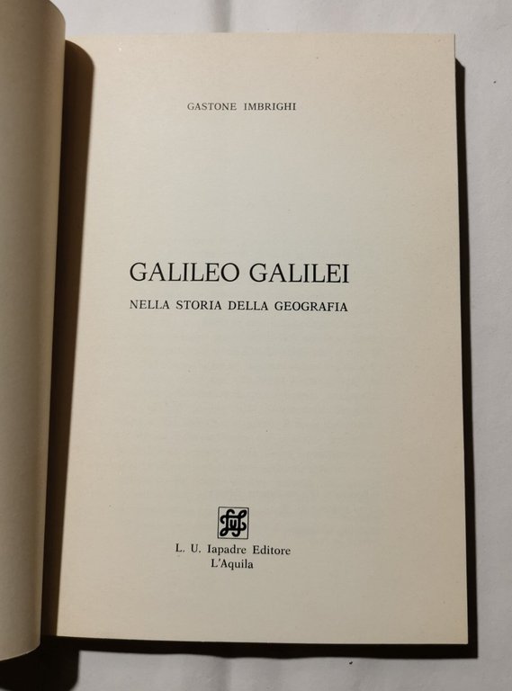 Galileo Galilei nella storia della geografia