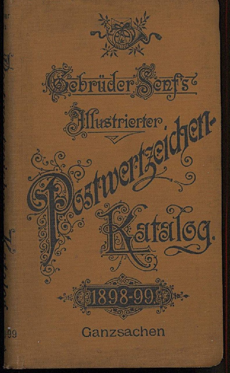 GEBRUDER SENFS ILLUSTRIERTER POSTWERTZEICHEN-KATALOG-II TEIL-GANZSACHEN | Immagine principale