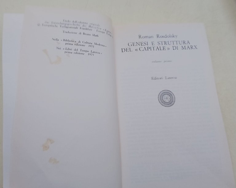 Genesi e struttura del Capitale di Marx- 2 voll.