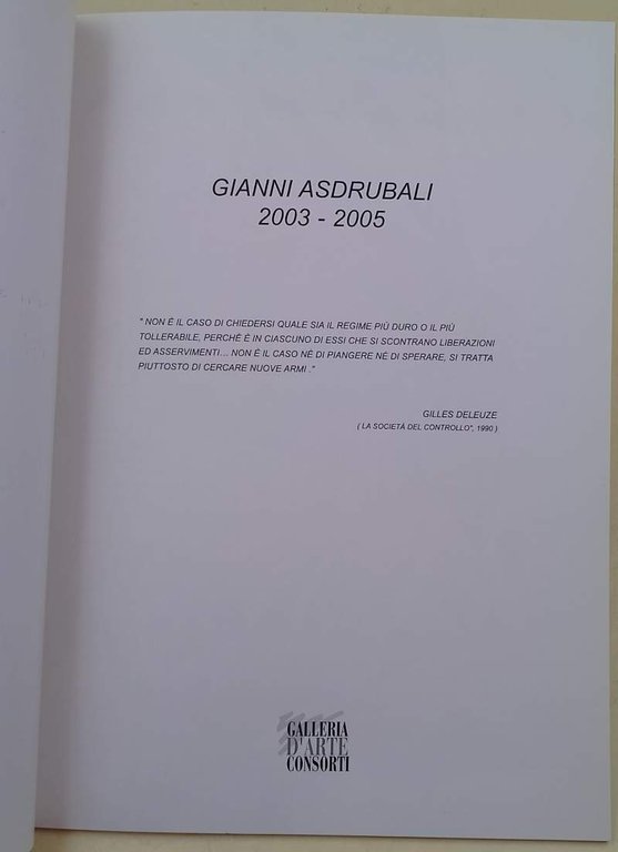 GIANNI ASDRUBALI 2003-2005