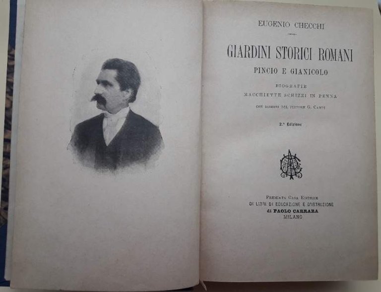 GIARDINI STORICI ROMANI PINCIO E GIANICOLO(1897)