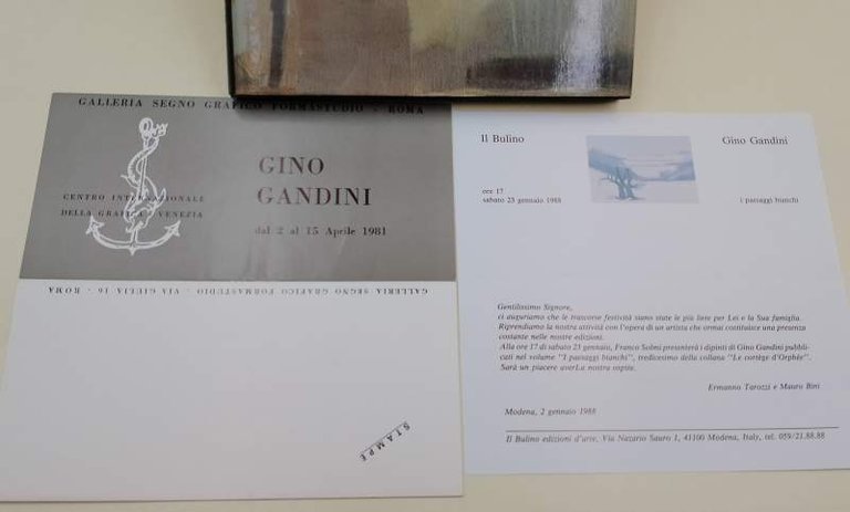 GINO GANDINI SETTANTASEI OPERE(1958-1983) SCELTE E ANNOTATE DA MAURO BINI(1983)