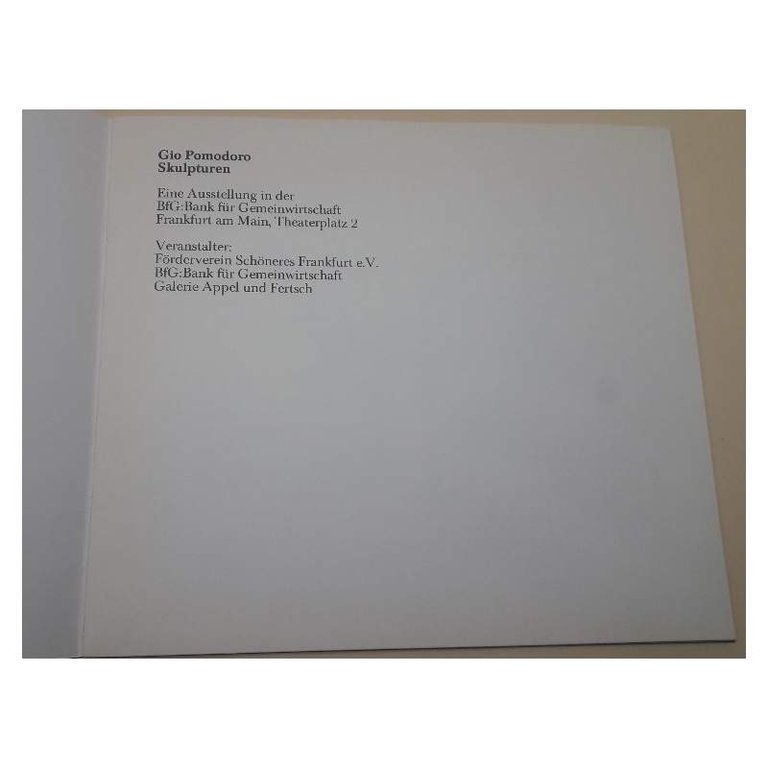 GIO POMODORO-SCULPTUREN(1983)