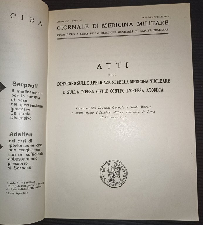 Giornale di medicina militare fondato nel 1851 da Alessandro Riberi