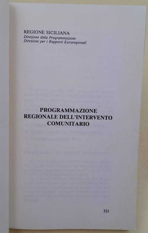 GIORNATE DI STUDIO LA PROGRAMMAZIONE REGIONALE OGGI:ESPERIENZE, CONFRONTI, PROSPETTIVE(1992)