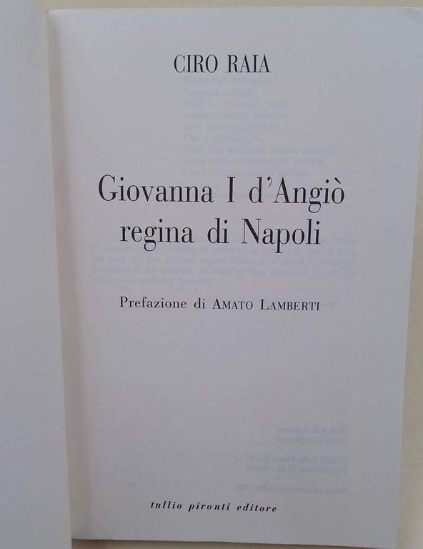 GIOVANNA I D'ANGIO' REGINA DI NAPOLI(2000)