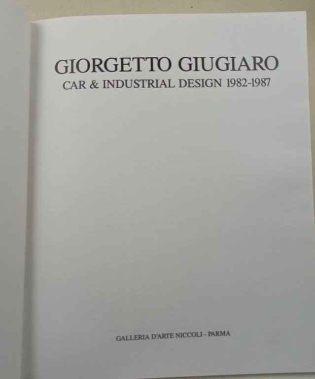 Giugiaro Giorgetti- Car &amp; Industrial Design 1982-1987