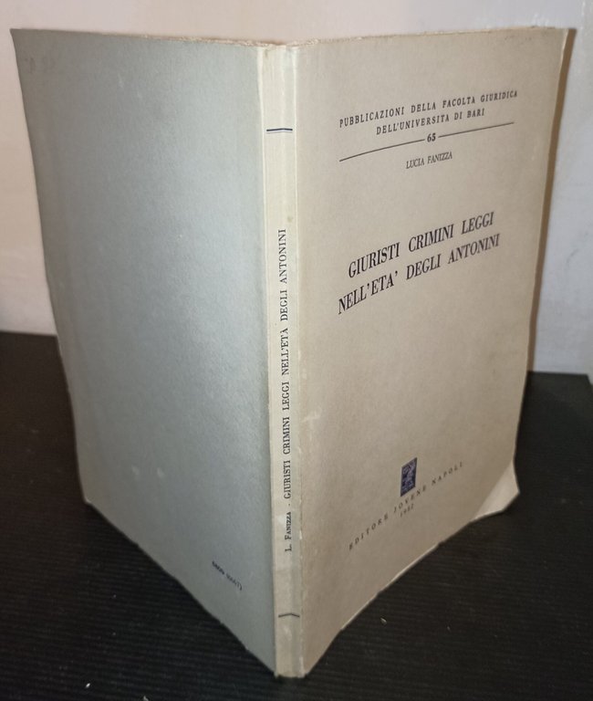 Giuristi crimini leggi nell'età degli Antonini